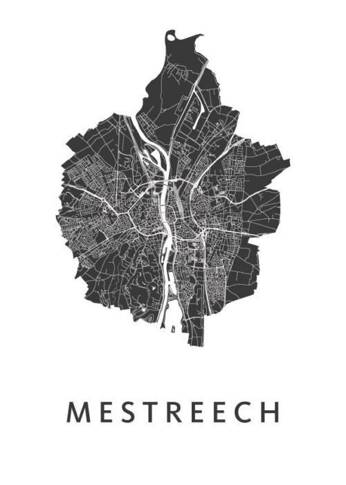 Mestreech Carnaval Stadskaart Poster Kopen