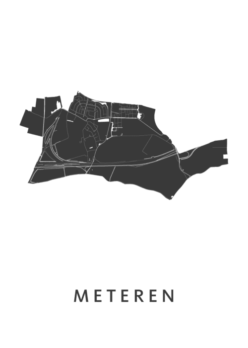 Meteren Stadskaart Poster Kopen