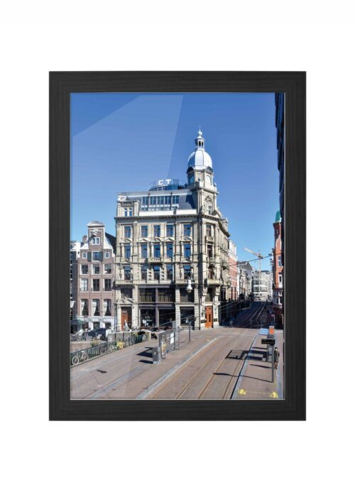 metzgebouw fotografie poster ingelijst in zwarte lijst