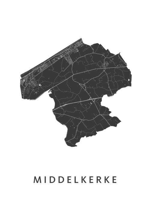 Middelkerke Stadskaart Poster Kopen