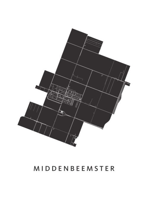 Middenbeemster Stadskaart Poster Kopen