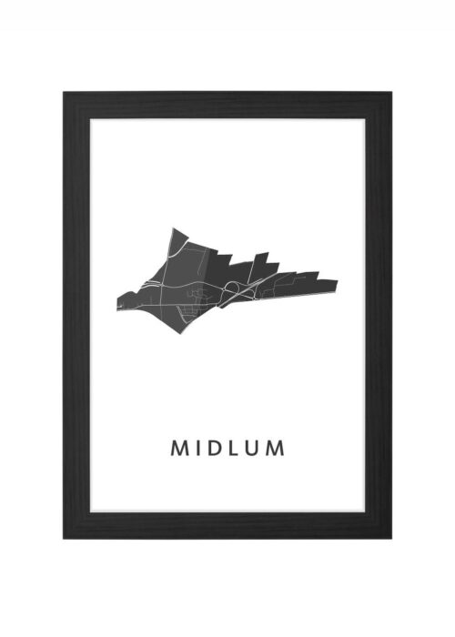 Midlum Ingelijst in Zwart lijst Kopen | Kunst in Kaart