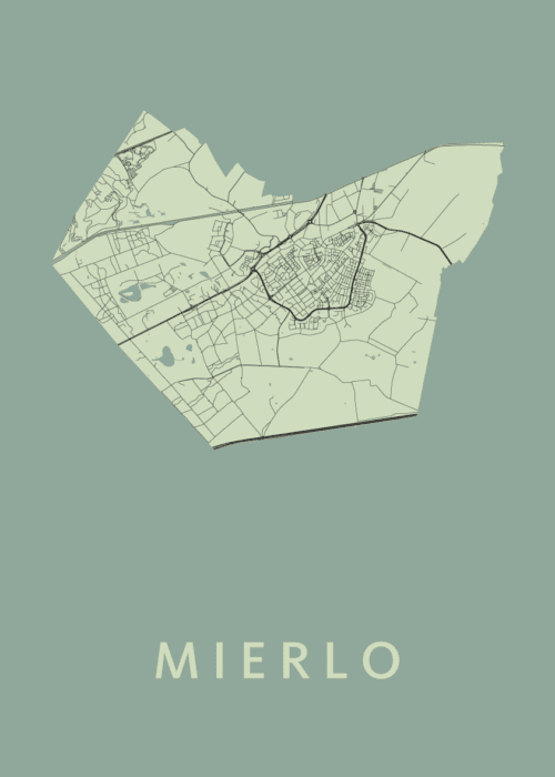 Mierlo Olive Stadskaart Poster Kopen