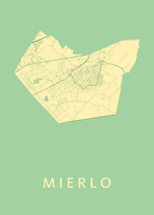 Mierlo Spring Stadskaart Poster Kopen
