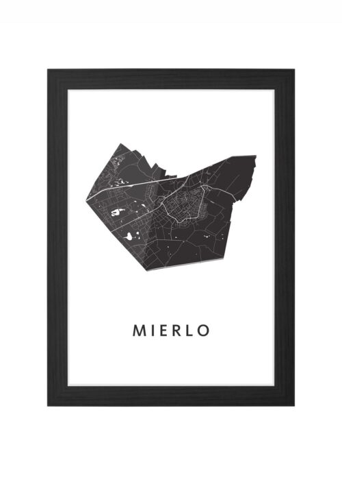 Mierlo White Ingelijst in Zwart lijst Kopen | Kunst in Kaart