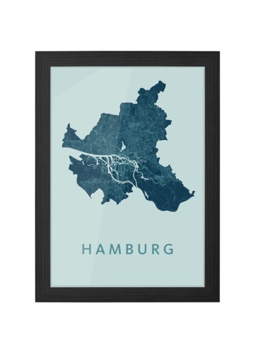 Hamburg Mint Ingelijst in Zwart lijst Kopen | Kunst in Kaart