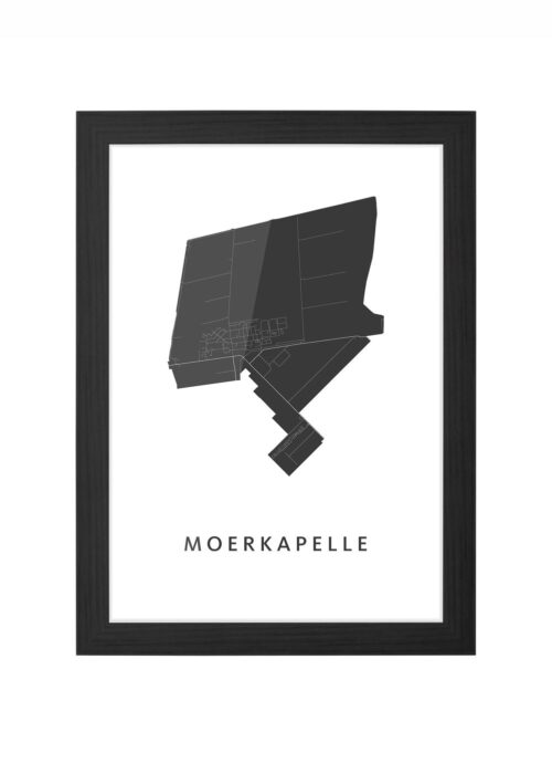 Moerkapelle Ingelijst in Zwart lijst Kopen | Kunst in Kaart