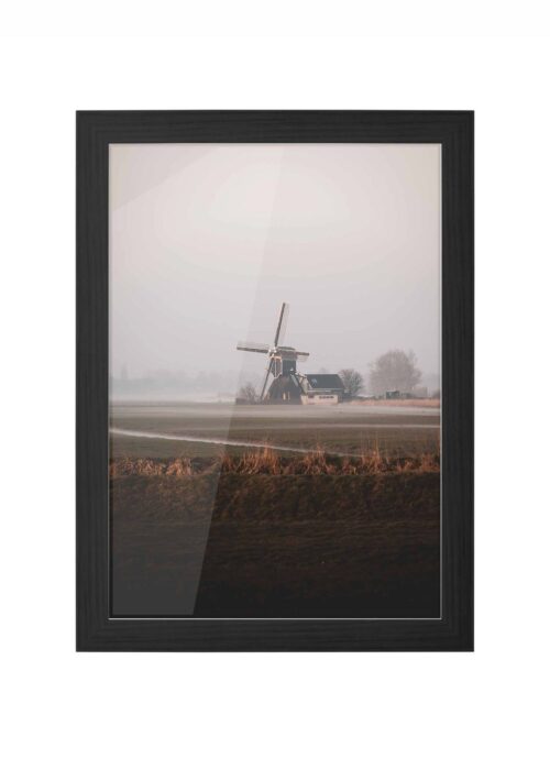 molen fotografie poster ingelijst in zwarte lijst