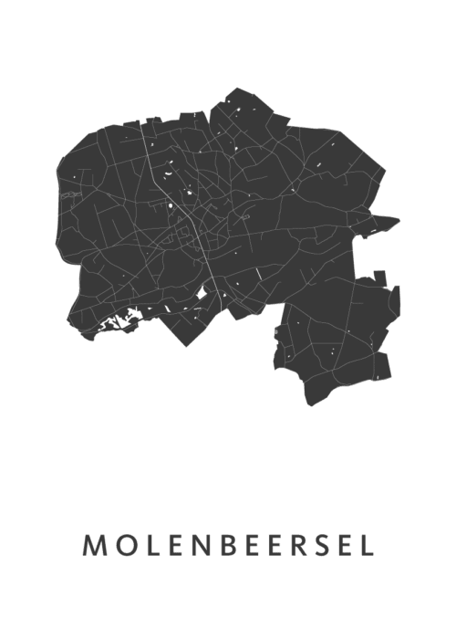 Molenbeersel Stadskaart Poster Kopen