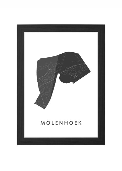 Molenhoek Ingelijst in Zwart lijst Kopen | Kunst in Kaart