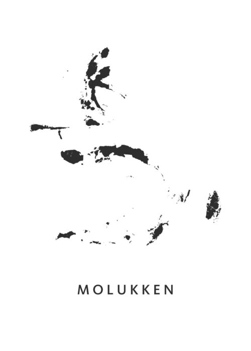 Molukken Regiokaart Poster