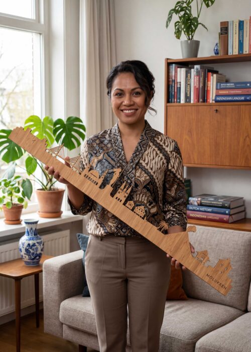 Duurzame Houten Skyline van de Molukken