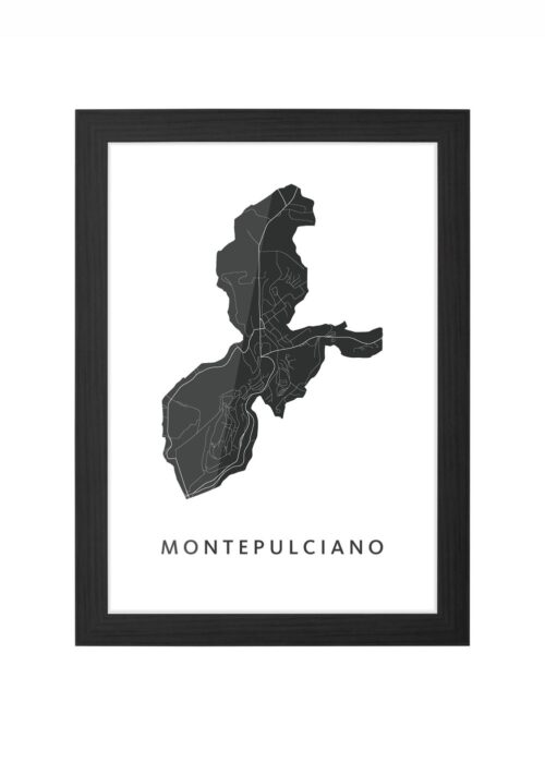 Montepulciano Ingelijst in Zwart lijst Kopen | Kunst in Kaart