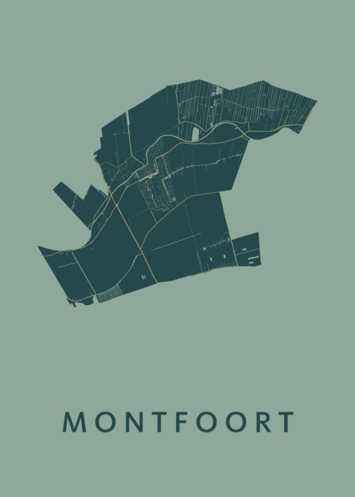 Montfoort Amazon Stadskaart Poster Kopen