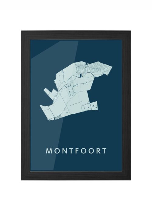 Montfoort Feldgrau Ingelijst in Zwart lijst Kopen | Kunst in Kaart