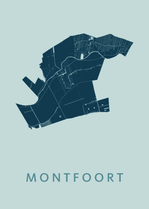 Montfoort Mint Stadskaart Poster Kopen