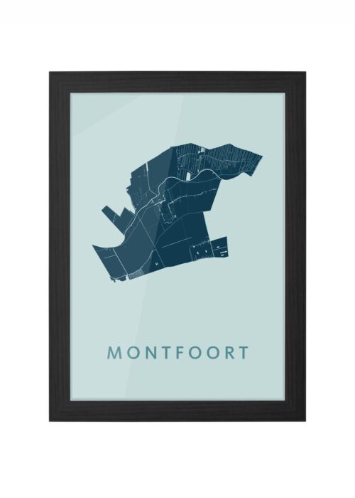 Montfoort Mint Ingelijst in Zwart lijst Kopen | Kunst in Kaart