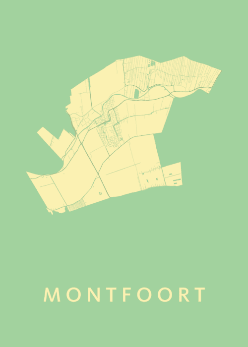 Montfoort Spring Stadskaart Poster Kopen