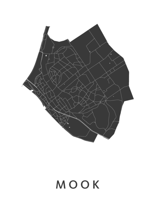 Mook Stadskaart Poster Kopen