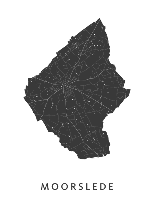 Moorslede Stadskaart Poster Kopen