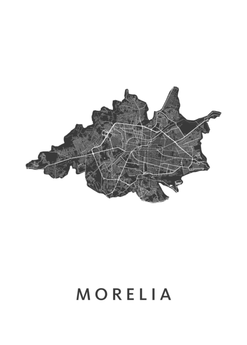 Morelia Stadskaart Poster Kopen