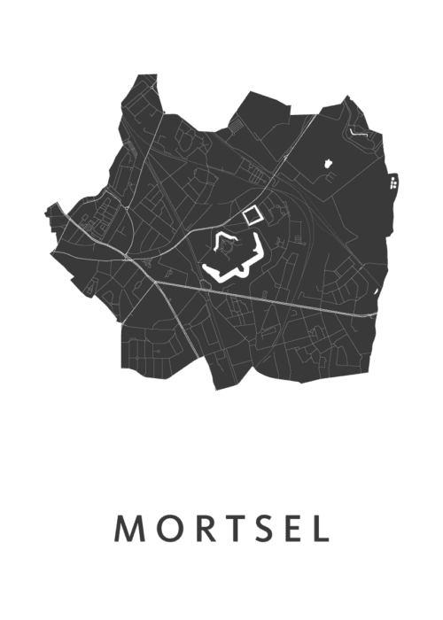 Mortsel Stadskaart Poster Kopen
