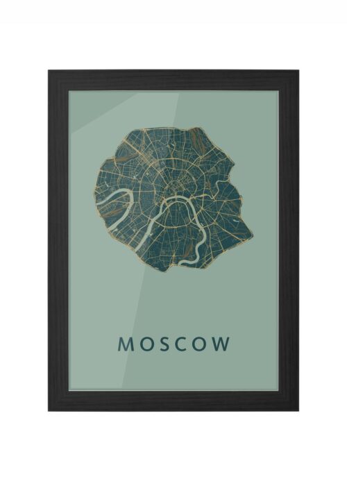Moscow Amazon Ingelijst in Zwart lijst Kopen | Kunst in Kaart