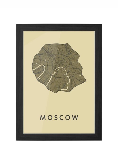 Moscow GoldenRod Ingelijst in Zwart lijst Kopen | Kunst in Kaart