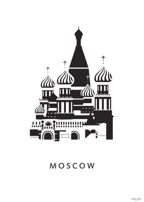 Rode Plein - Moscou poster