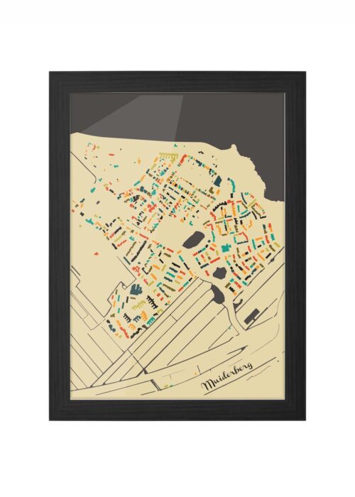 Muiderberg Ingelijst in Zwart lijst Kopen | Kunst in Kaart