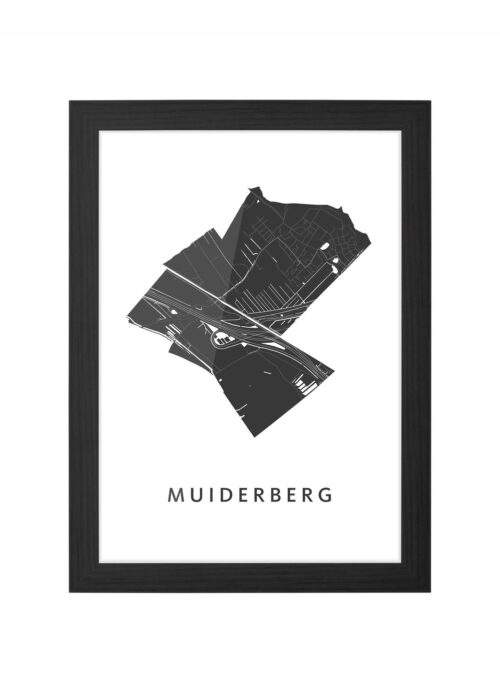 Muiderberg Ingelijst in Zwart lijst Kopen | Kunst in Kaart