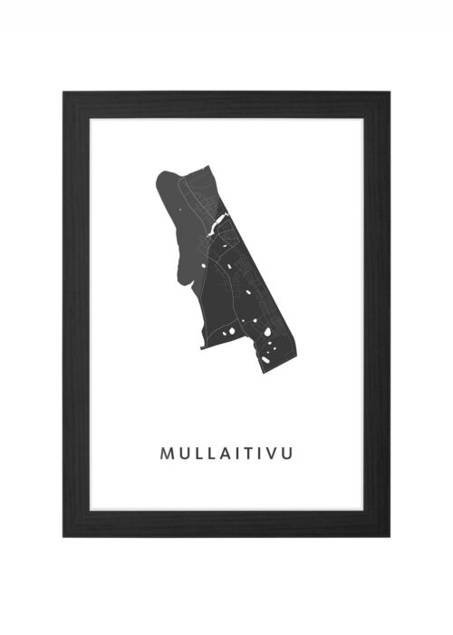 Mullaitivu Ingelijst in Zwart lijst Kopen | Kunst in Kaart