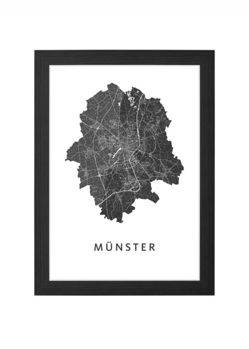 Münster Ingelijst in Zwart lijst Kopen | Kunst in Kaart
