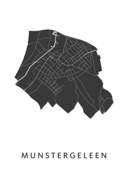 Mustergeleen Stadskaart Poster Kopen
