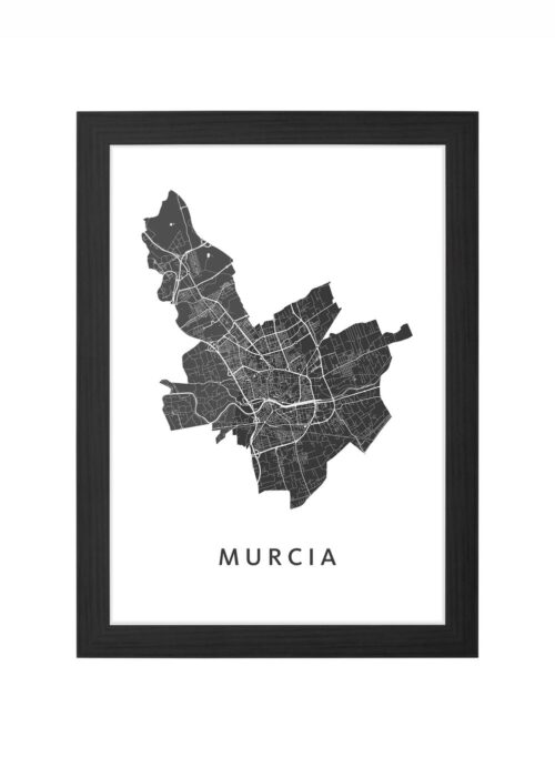 Murcia Ingelijst in Zwart lijst Kopen | Kunst in Kaart