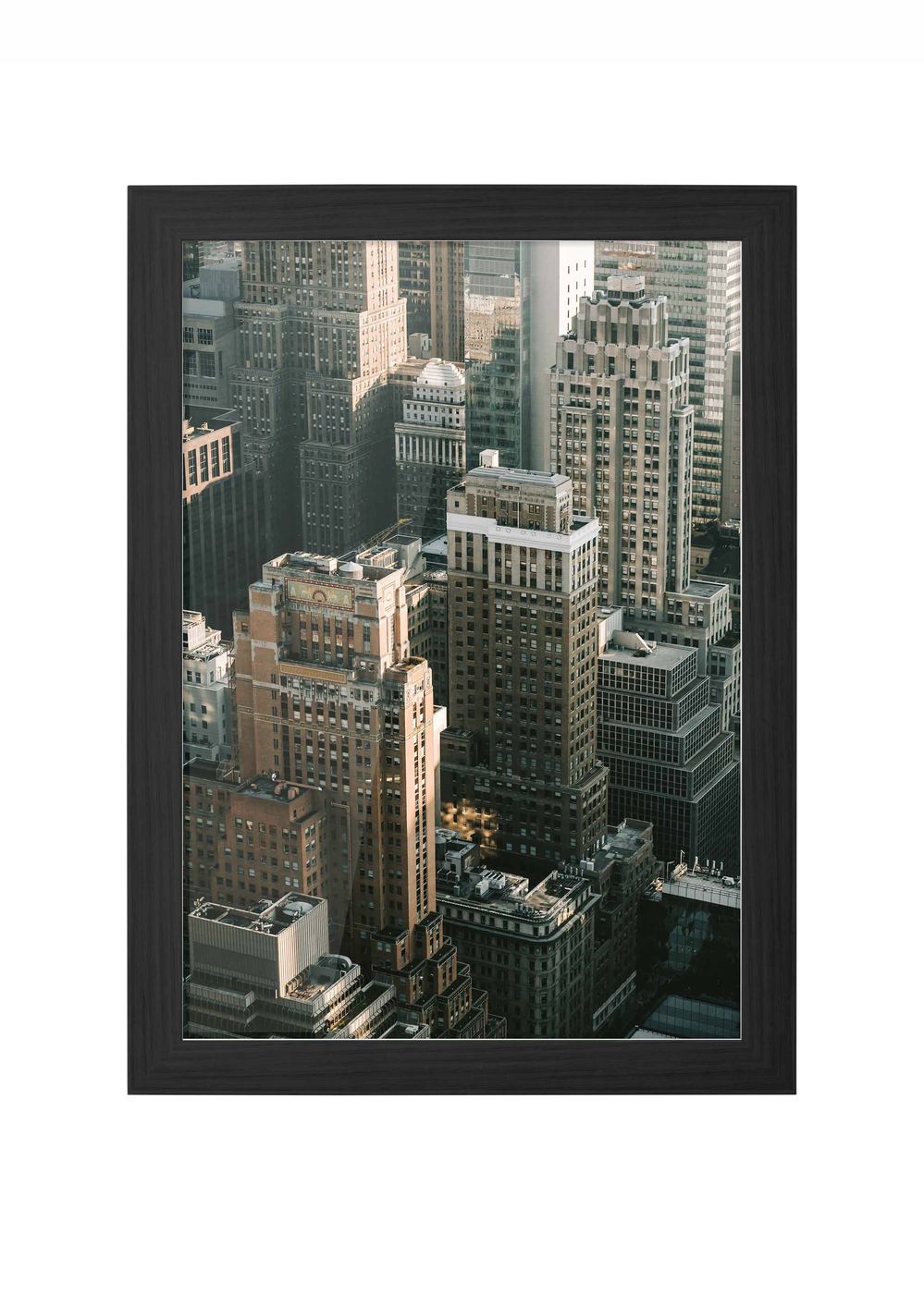 manhattan fotografie poster ingelijst in zwarte lijst