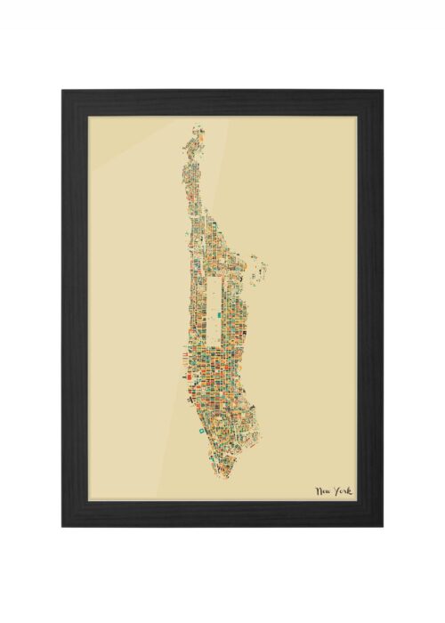 New York Ingelijst in Zwart lijst Kopen | Kunst in Kaart