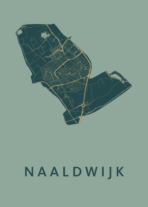 Naaldwijk Amazon Stadskaart Poster Kopen
