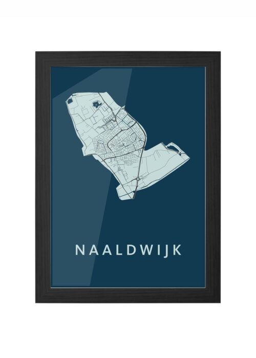 Naaldwijk Navy Ingelijst in Zwart lijst Kopen | Kunst in Kaart
