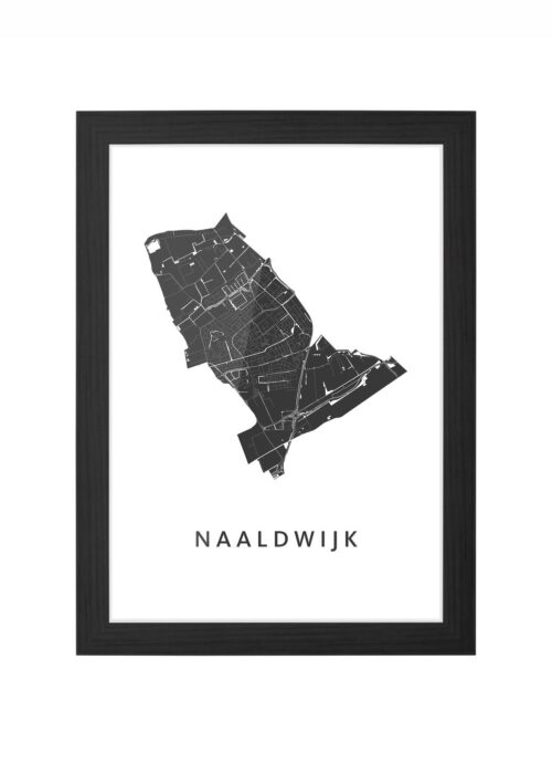 Naaldwijk White Ingelijst in Zwart lijst Kopen | Kunst in Kaart