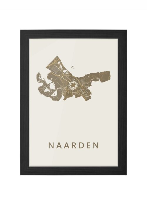 Naarden Gold Ingelijst in Zwart lijst Kopen | Kunst in Kaart