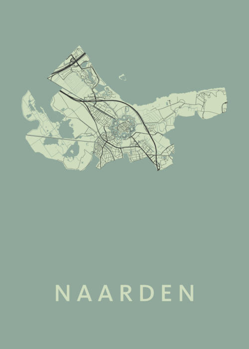 Naarden Olive Stadskaart Poster Kopen