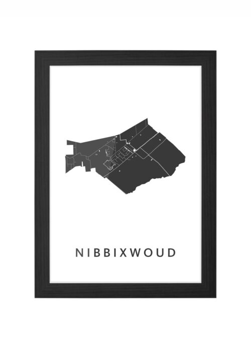 Nibbixwoud Ingelijst in Zwart lijst Kopen | Kunst in Kaart