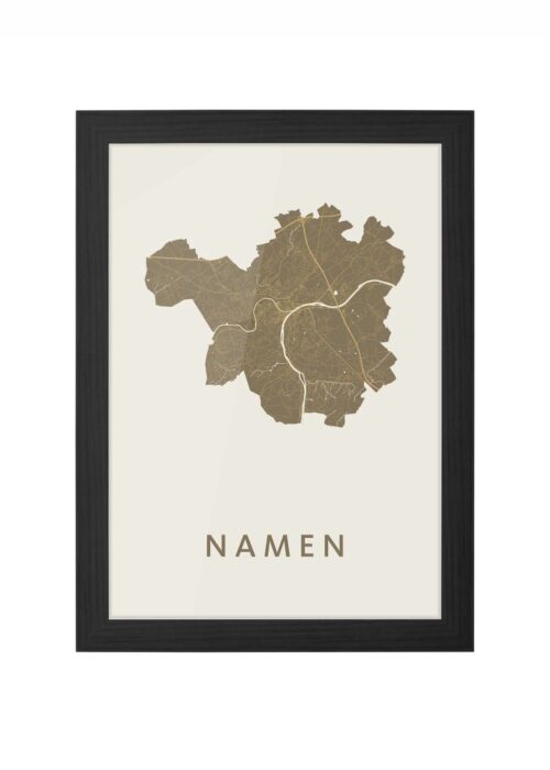Namen Gold Ingelijst in Zwart lijst Kopen | Kunst in Kaart