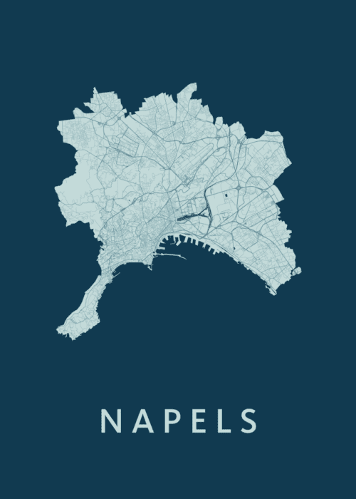 Napels Feldgrau Stadskaart Poster Kopen