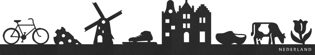 Nederland-zwart Nederland zwarte skyline