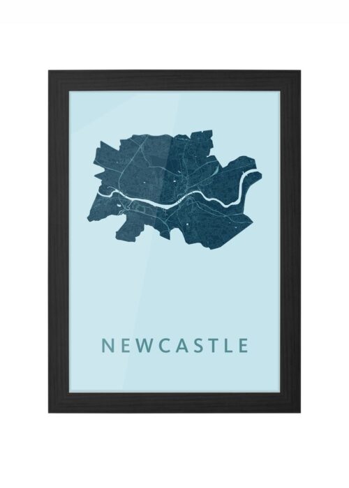 Newcastle Mint Ingelijst in Zwart lijst Kopen | Kunst in Kaart
