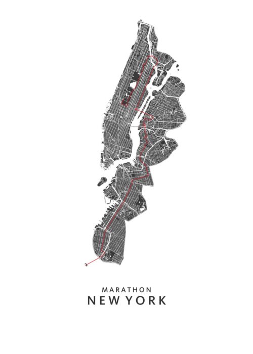 New York Marathon Poster
