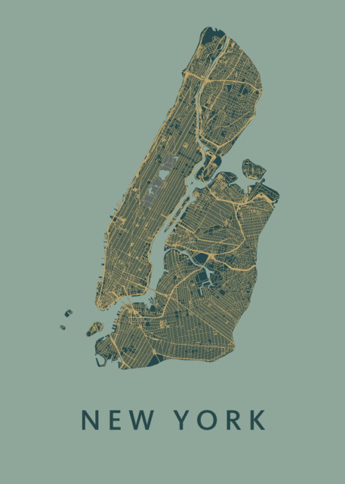 New York stadskaart poster Amazon