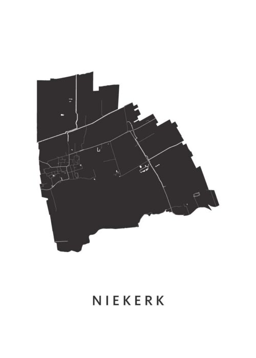 Niekerk Stadskaart Poster Kopen